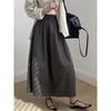 High-waisted Bud Skirts Slouchy Style Spring Summer Simple Elasticated Waist Women Skirts