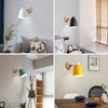Nordic Wall Lamp With Bulb Macaroon E27 Sconce For Bedroom Iron Multiple Colors Adjustable Wall Lamp Head Home Decor Fixtures