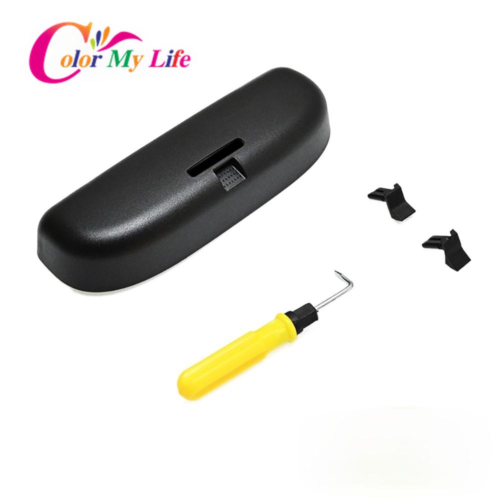 Color My Life New Car Sunglasses Holder Case Glasses Box for Honda CRV CR-V City Civic HRV HR-V Fit JADE Accord Odyssey