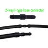 24Pcs Windshield Washer Hose Connector Kit, 3-way(T-type) 3-way(Y-type)2-way (I-type) fit for Automotive Car Motorcycle Truck and Most Car Windshield