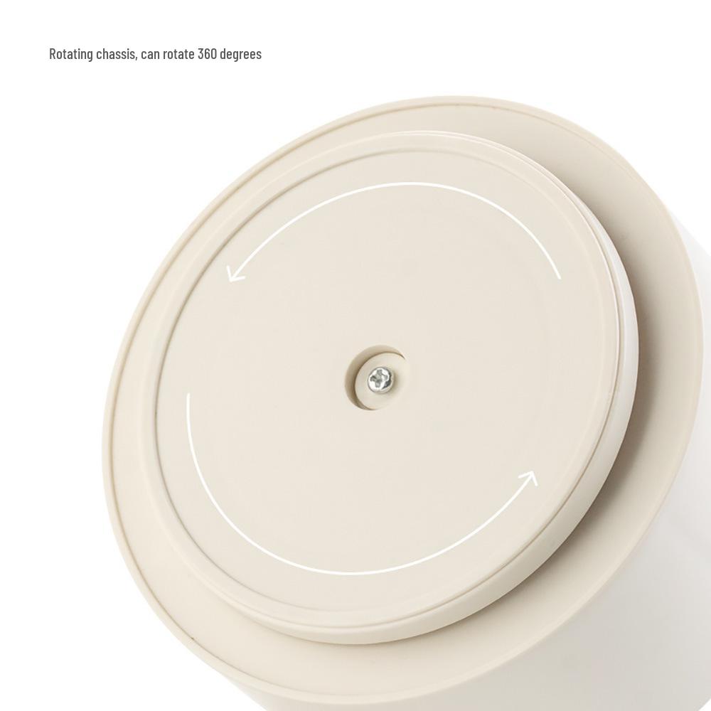 Three-Grid Rotating Pen & Makeup Brush Holder - Large Capacity, Multifunctional Japanese Office & Education Storage Box