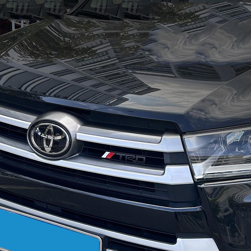 TRD Emblem Front Grille and 3D Metal Rear Badge for S7 Highlander 2015 2016 2017 2018 2019 2020 2021 JH7