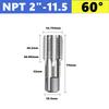 G NPT 55 °/60 ° HSS метчик для трубной резьбы 1/8 1/4 3/8 1/2 3/4 1 дюйм 2 дюйма, используется для инструментов для нарезания внутренней резьбы в водопроводных трубах