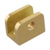 Easy Installation Bathroom Shelf Support Brass Glass Clamp