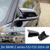 M Look Carbon Look Car Side Rear View Mirror Cover Caps for BMW 2 Series F22 F23 2014-2018 218i 220i 228i 230i 218d 220d