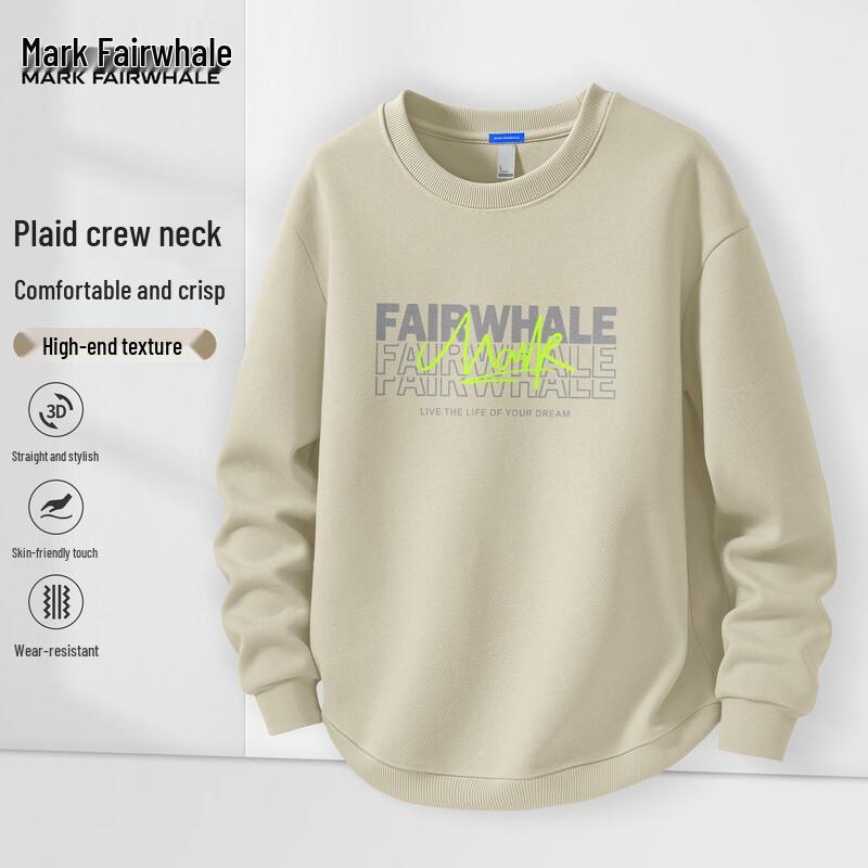 Mark Fairwhale Men's Letter Graphic Crewneck Sweatshirt