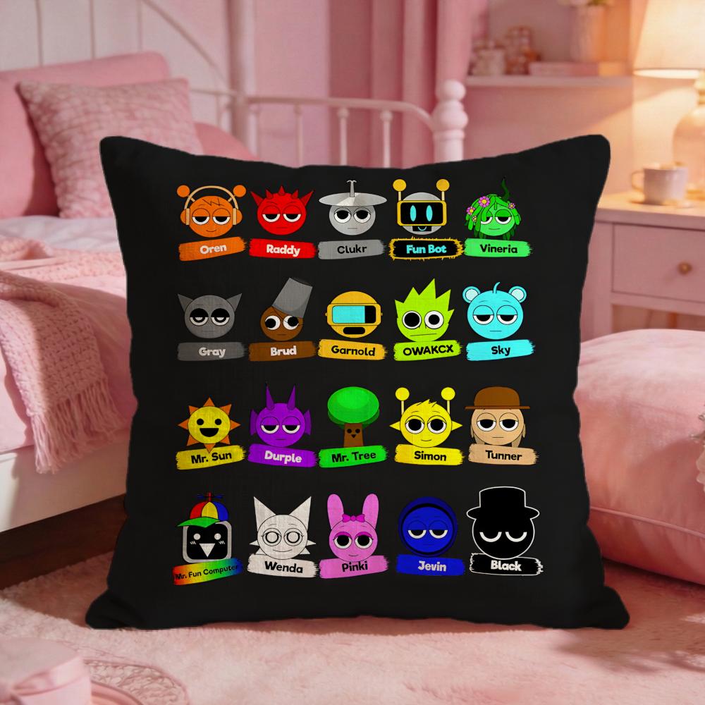 SSprunkis Classic Game Cushion Cover Premium Comfort Reversible Pillow Cove Two In One Design For Any Room Car Interior