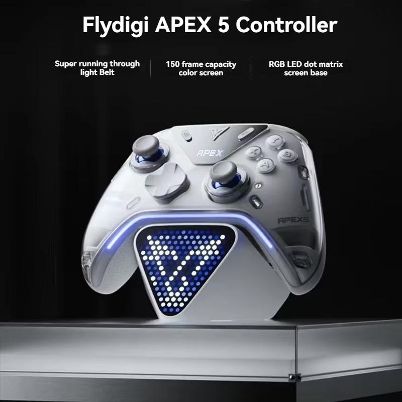 Flydigi Apex 5 Wireless Game Controller For PC Switch Phone Tablet Computer Charging Dock Equipped With Cool RGB Screen Gamepad
