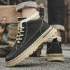Новые зимние ботинки Мужская хлопковая обувь Зимняя водонепроницаемая теплая плюшевая уличная повседневная обувь Зимние ботинки Нескользящие ботильоны Мужские