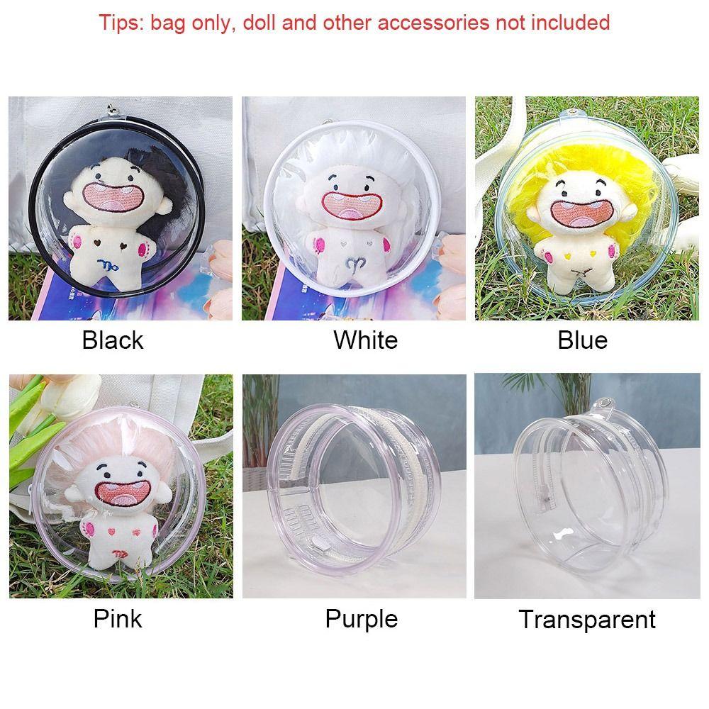 Multicolor Doll Display Box 10cm Doll Storage Case Mini Clear Outdoor Bag