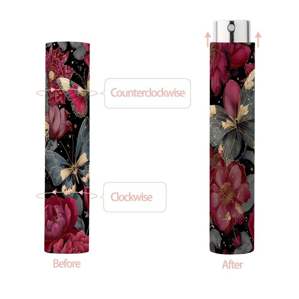 Butterfly Rotating Bottle 10ML Atomizer Bottle Portable Spray Bottle Liquid Dispensing