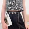 European and American Waist Chain Women's Summer Versatile Ins Style with Dress Jeans Trendy Decorative Metal Chain Flower Belt
