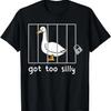 Funny Saying Duck Go To Silly Goose In Jail T-Shirt