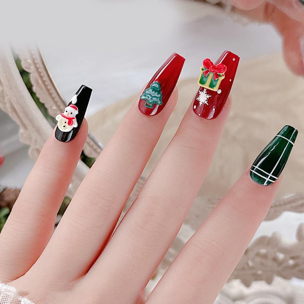 1 пакетик, рождественские украшения для ногтей из смолы с люминесцентным эффектом идеально подходят для маникюра своими руками