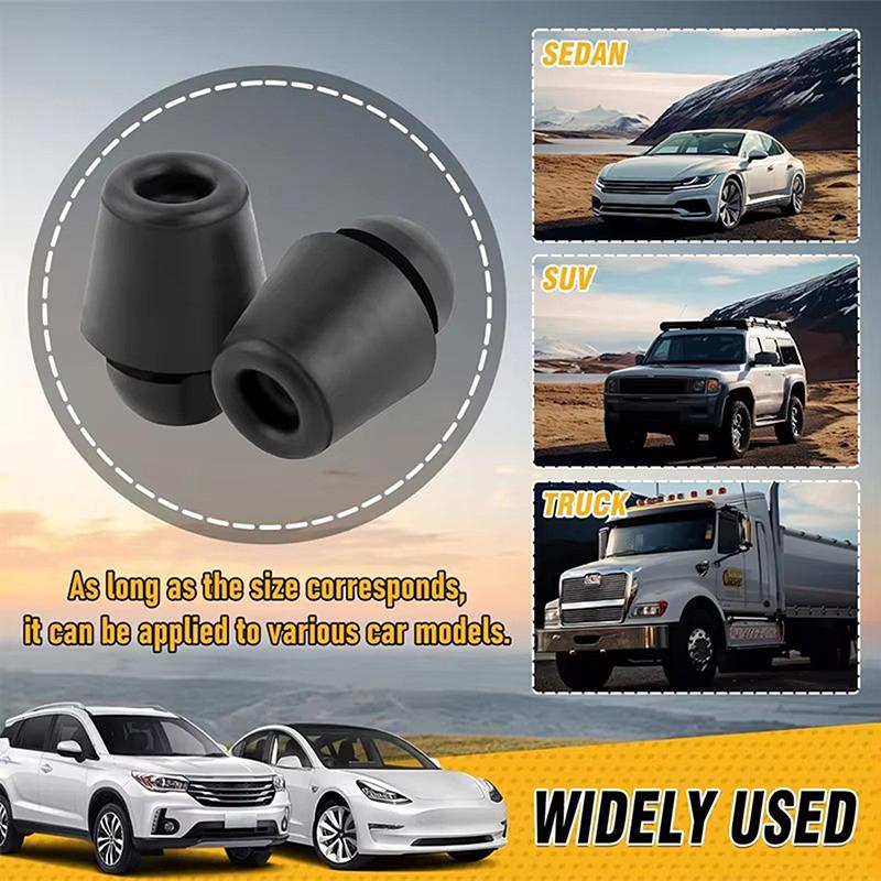 10 шт. Защитные резиновые амортизаторы для бампера двери автомобиля, универсальные наклейка-ограничитель удара двери автомобиля, буферные блоки, автомобильные антишоковые амортизаторы