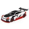 Модель автомобиля GT E-tron Vision из сплава в масштабе 1/32, имитация звука и света, украшение автомобиля, коллекция, детская игрушка, подарок