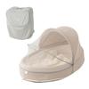 EMOOR Portable Bed-in-Bed Crib Set, Beige, Washable, Includes Dedicated Backpack and Organic Cotton Gauze Blanket