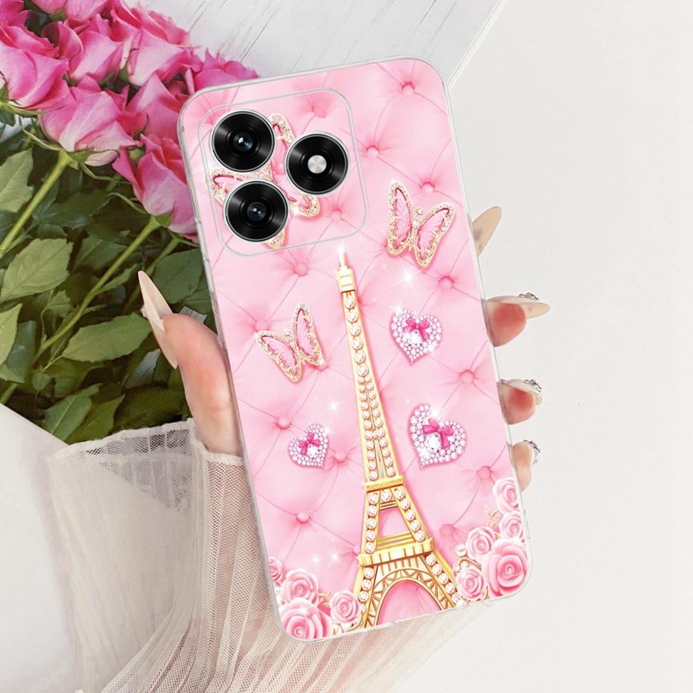 Case For Honor X5C Plus Cover Transparent Luxury Cute Cat Fashion Butterfly Cool Painted Casing For Honor X5cPlus