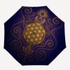 1pc Sacred Geometry Mandala Automatic Umbrella - Automatic Opening And Closing, Sturdy Iron Frame, Formal Occasions yy251018210
