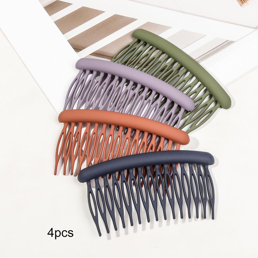 8 шт. Боковые гребни, изогнутые гребни для волос для женщин, тонкие волосы, сильная фиксация, заколки для волос, пучок, шиньон, аксессуары для укладки волос