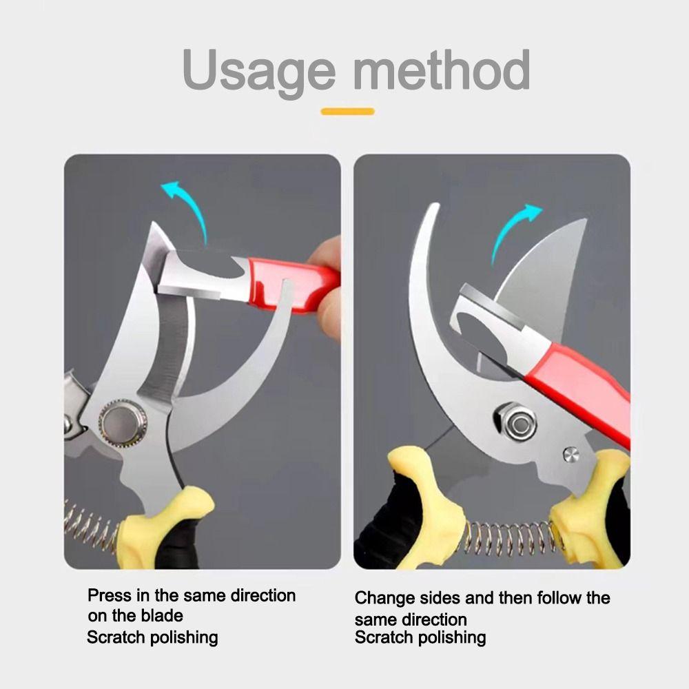 Mini Garden Tool Sharpener Multifunctional Pocket Blades for Keeping Pruners Blades Acute