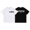 9059 Off-White Весна/Лето 2026 Новая коллекция Неполный буквенный узор Круглый вырез С капюшоном Короткий рукав Футболка для мужчин и женщин