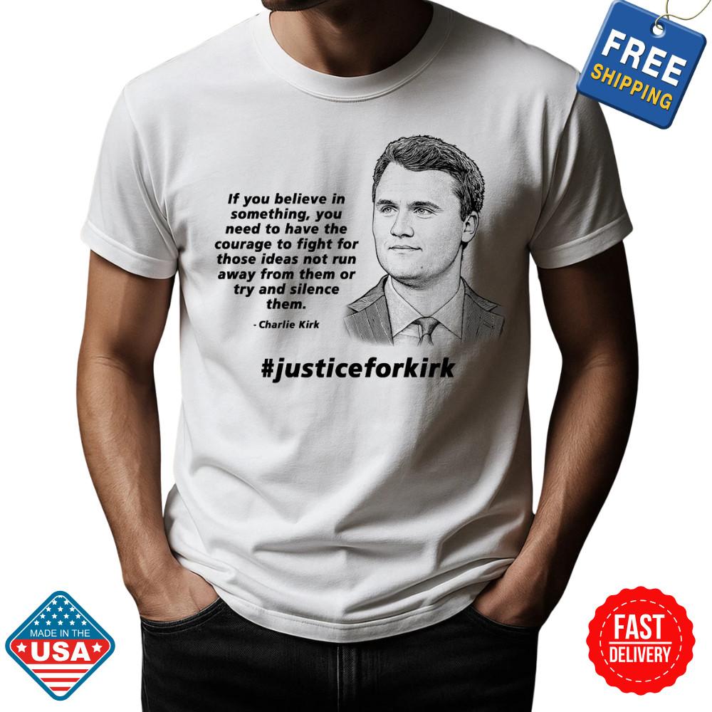 Justice for Kirk T-Shirt | RIP Charlie Kirk TPUSA Conservative Inspired Tee Unisex T-Shirt