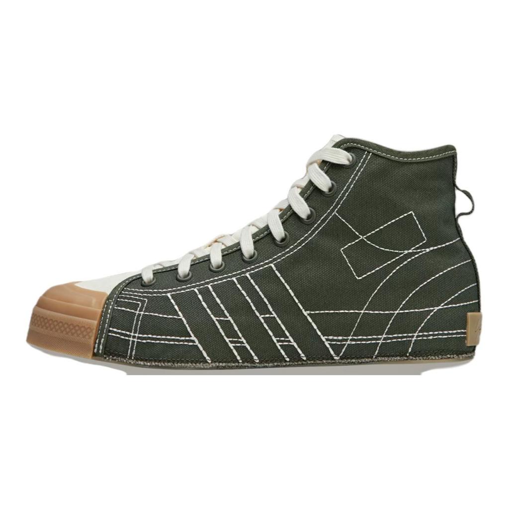 adidas Y 3 Nizza Hi Night Cargo Белые Кроссовки с Кремовой Подошвой JH8919