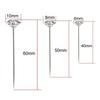 1Box 50Pcs Alloy Pins Transparent Diamond Pin DIY Wedding Bouquet Pins Stitching Needles Plastic Box Sewing Accessories