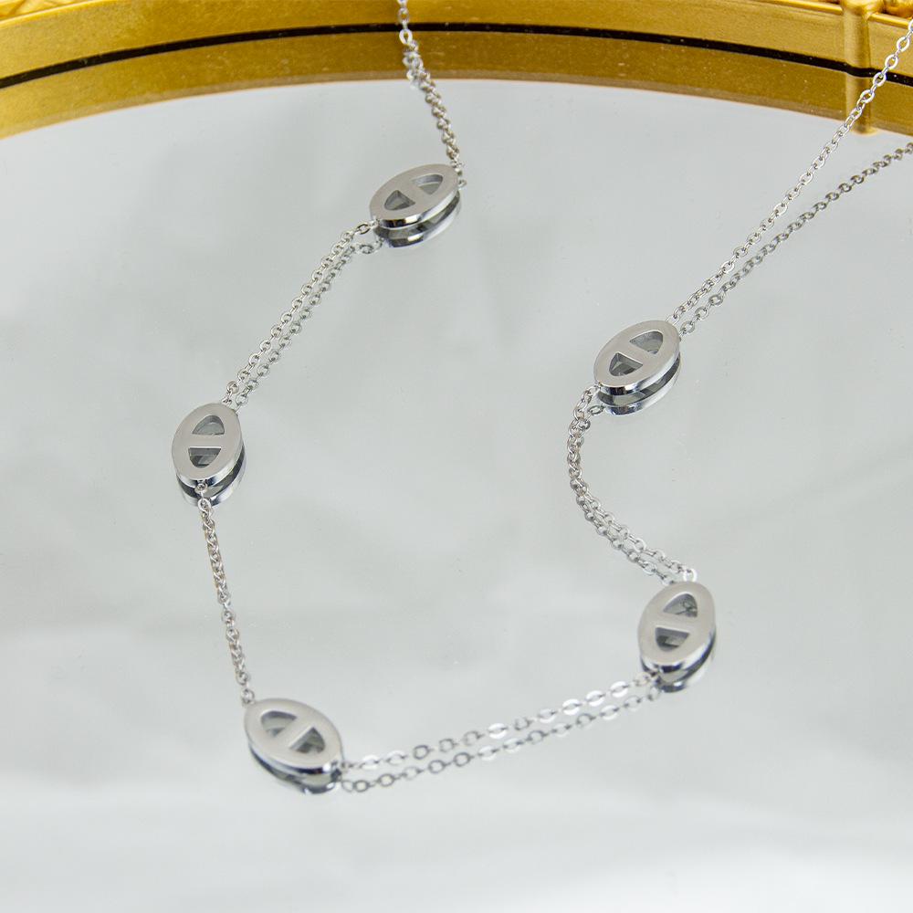 Стильный европейский и американский браслет из титановой стали "Свиное рыло": Простой, Универсальный и Высококлассный