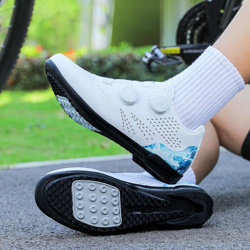 Unisex Cycling Shoes With Breathable Upper Stiff Sole Road Mountain Biking Performance