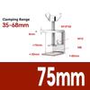 1pcs 304 Stianless Steel Tiger Clamp C-clamp Steel Pipe Square Clamps Adjustable Fixed Holder Clips ID 20~130mm Multiple Shapes