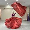 Yousheng Dancing Flag with Expandable Stick Half Circle Shape Bright Color Luster Surface Performance Costumes Props Accessories Praise Flag