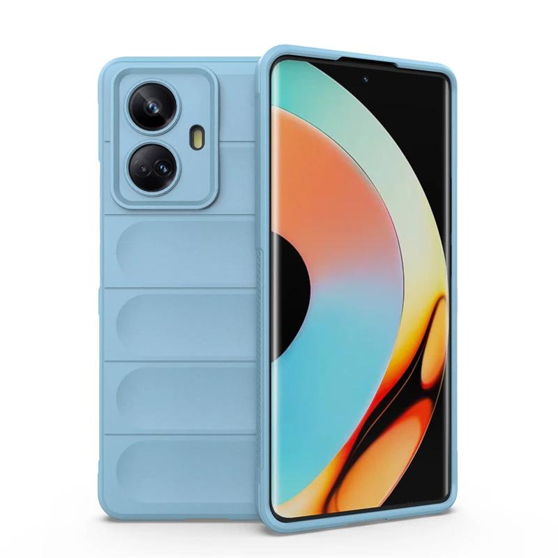 Чехол для OPPO Realme 10 Pro Plus 5G, задняя крышка, чехол для телефона, жидкий силикон, противоударные чехлы, защитный чехол Funda Coque