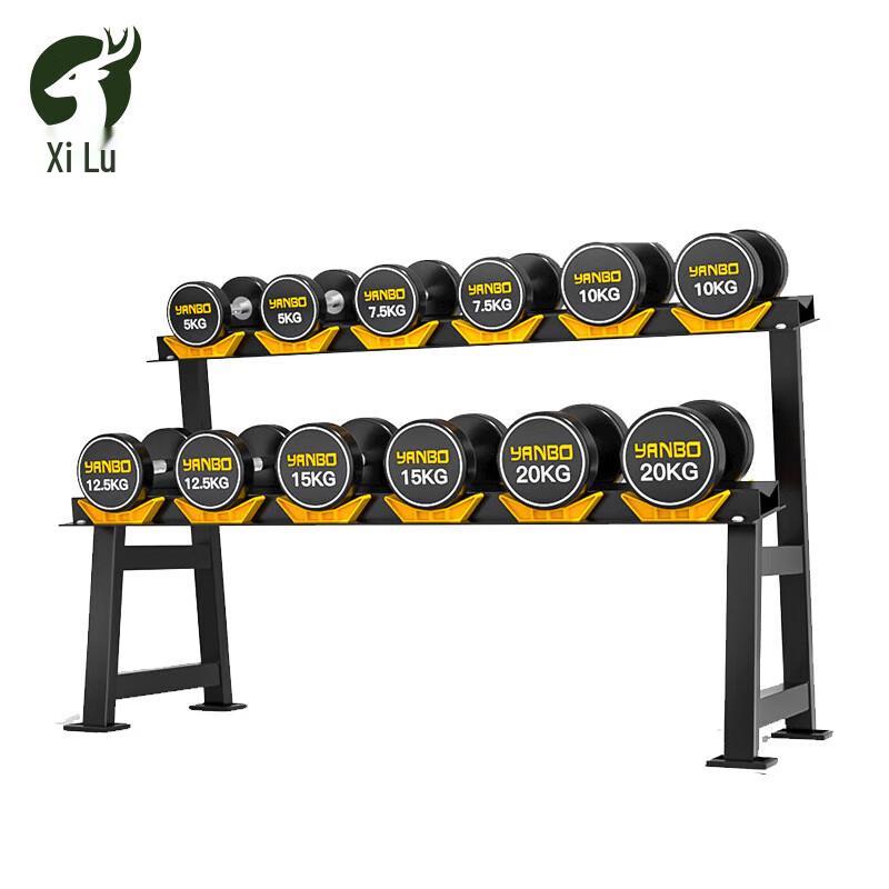 140kg Dumbbell Set with Double Layer Rack