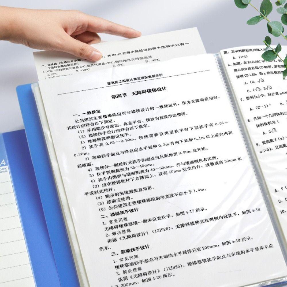 PP Archives Bag Large Capacity Storage Booklet Simple A4 File Folder Student Gift