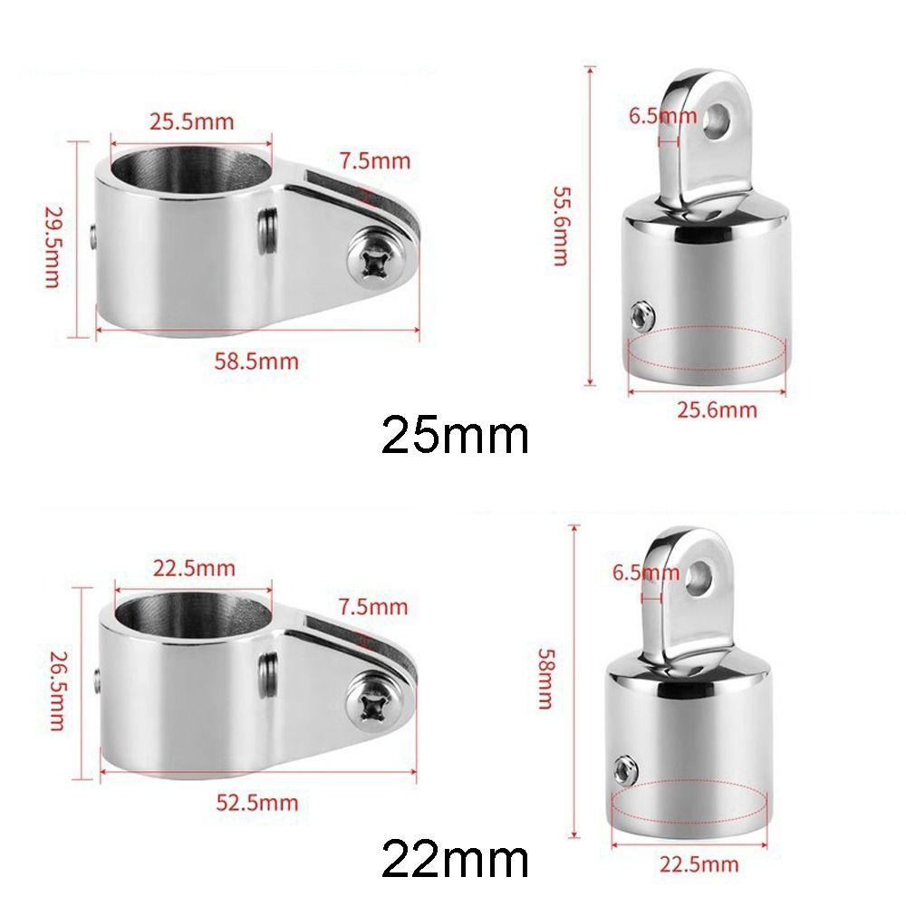 Морская фурнитура Лодочный бимини 22 мм 25 мм Слайд Челюсть Втулка Труба Прочный Верхний фитинг
