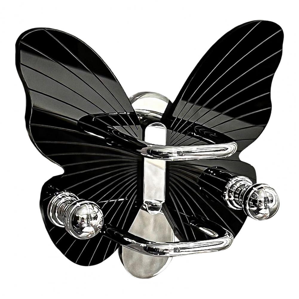 Самоклеящийся настенный держатель для расчесок в форме бабочки, стойка для хранения расчесок с крючком, прочная, надежная, стойка для заколок