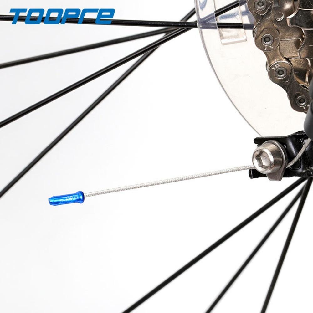 50pcs Aluminum Bicycle Cable End Caps Brake Shift Derailleur Cable Tips for MTB Road Bike