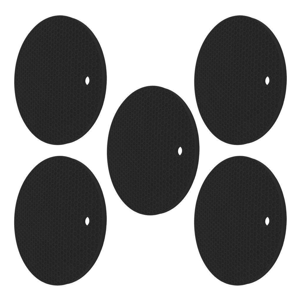 5 шт. силиконовые подставки под горячее, круглые, многоцелевые, термостойкие, нескользящие, держатели для горячих горшков