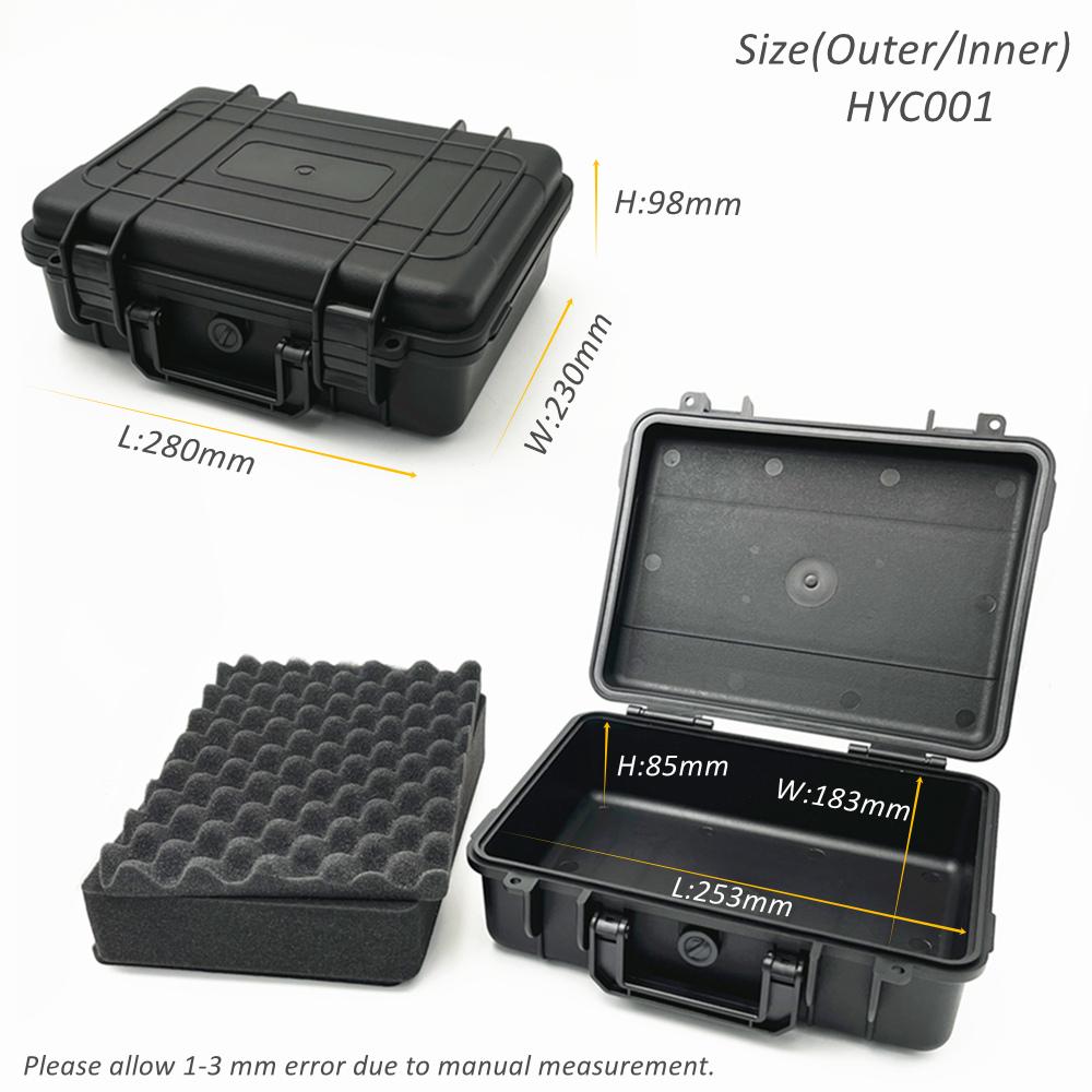 Твердый водонепроницаемый АБС-пластик, защитный чехол для инструментов, коробка для кемпинга, путешествия, чехол для хранения автомобильного комплекта, герметичный чехол для защитного оборудования с пеной