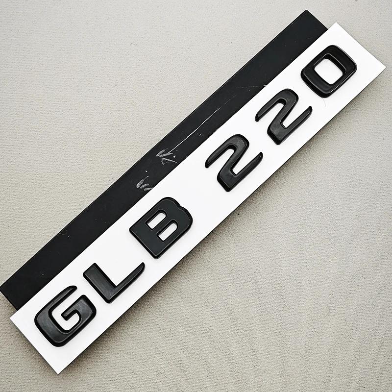 ABS Gloss Black Chrome GLB 220 GLB 250 Car Rear Trunk Emblem Badge Letter Sticker For Mercedes Benz GLB Class Accessories DF5