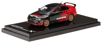 HJ64 Mitsubishi LANCER EVOLUTIONX YOKOHAMA ADVAN COLOR Готовая модель 1/64
