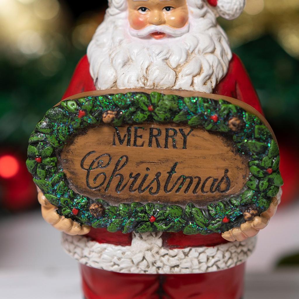 Resin Christmas Figurine Christmas Sculpture Decoration Party Supplies Christmas Decorative Figures Suitable For Christmas