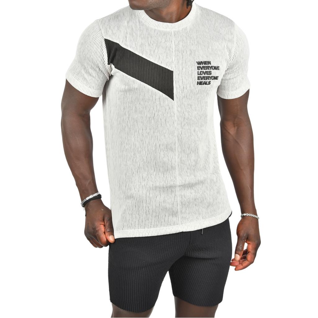 Облегающая трикотажная футболка DeepSEA из лайкры с круглым вырезом 2403230