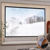 Window Insulation Film Winter Windproof Warm Film Self Adhesive No Punching Indoor Window Door Warm Curtain Cold Proof Thickened