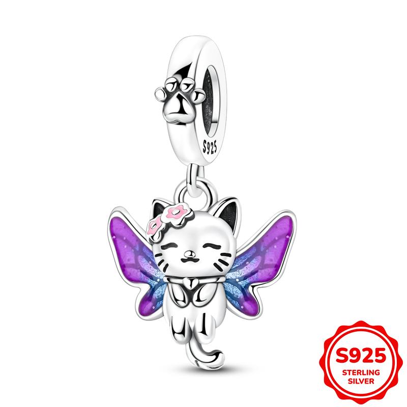 New Original Copper Animal Pendant Charm Beads Fits 3Mm Bracelet Necklace For Women Luxury Diy Jewelry Making