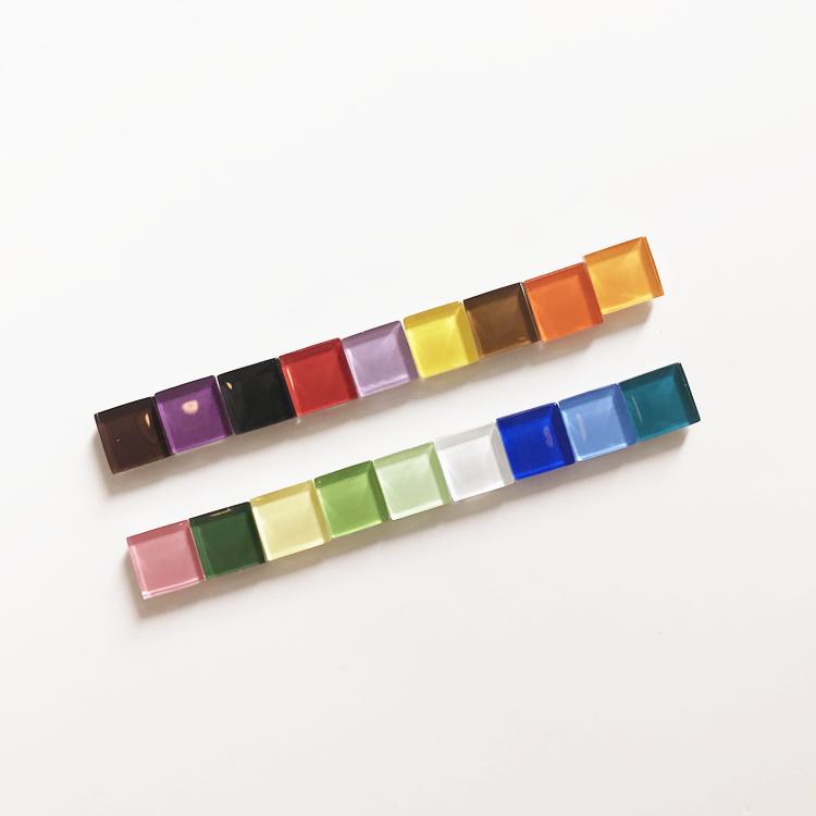 Стильные магниты на холодильник из стеклянной мозаики для фотографий - Креативный набор наклеек разных размеров