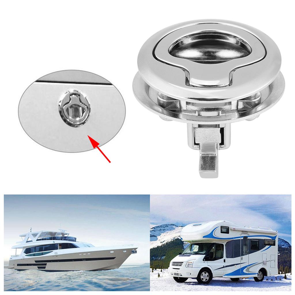 Deck Hatch Flush Pull Hatch Hatch Hatch Lock Zinc Alloy Flush Pull Hatch for RV Marine Boat RV