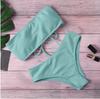 Tube Top Bikini High Waist Split Swimsuit Bikini Swimsuit Women
